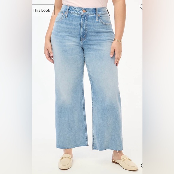 J.Crew Tall wide-leg cropped jean in all-day stretch - Picture 4 of 9